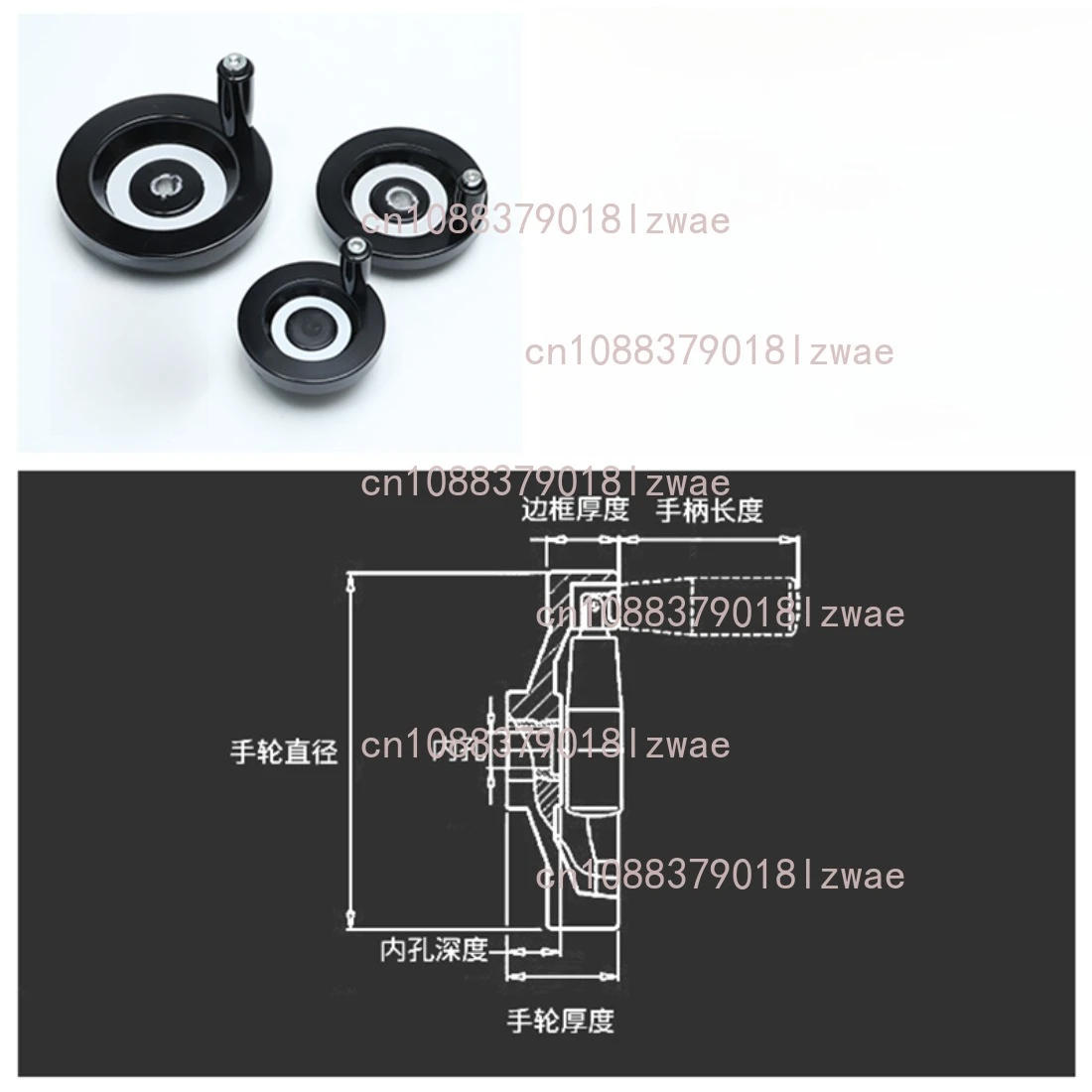 High Quality Best Price Lathe Milling Machine Accessories Rotating Handle All Size Available Aluminum Alloy Handwheel 1PC