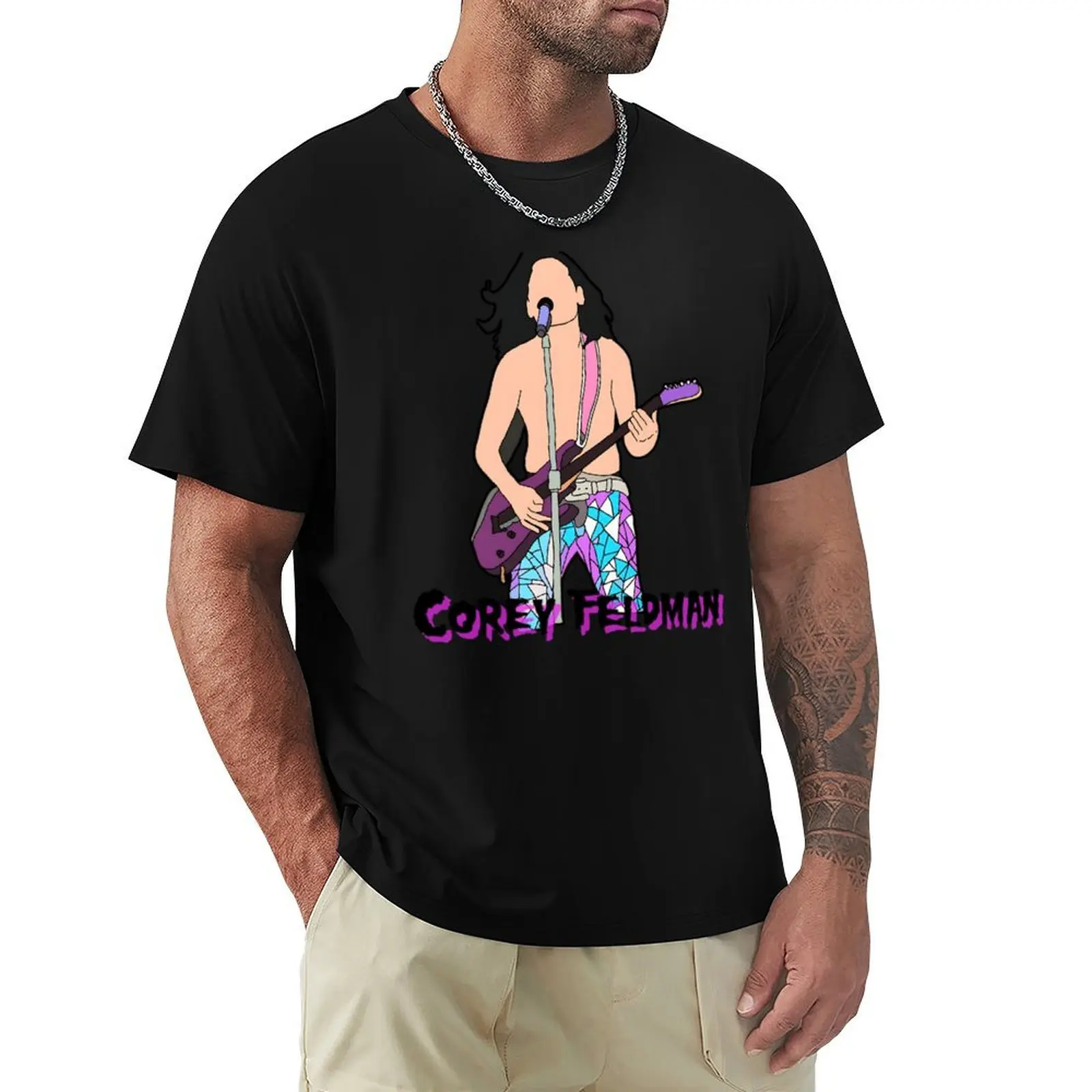 

Corey Feldman - Guitar Solo T-Shirt sublime boys whites Funny t-shirt mens white t shirts