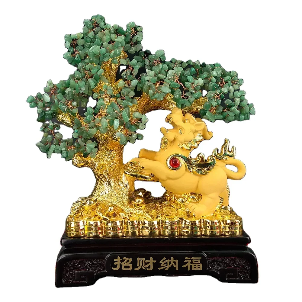 2023 Custom Resin Process Wholesale Factory Chinese Mythical Beast Pixiu Decor Pi Sou Ornaments Lucky Animal Desktop Decorate