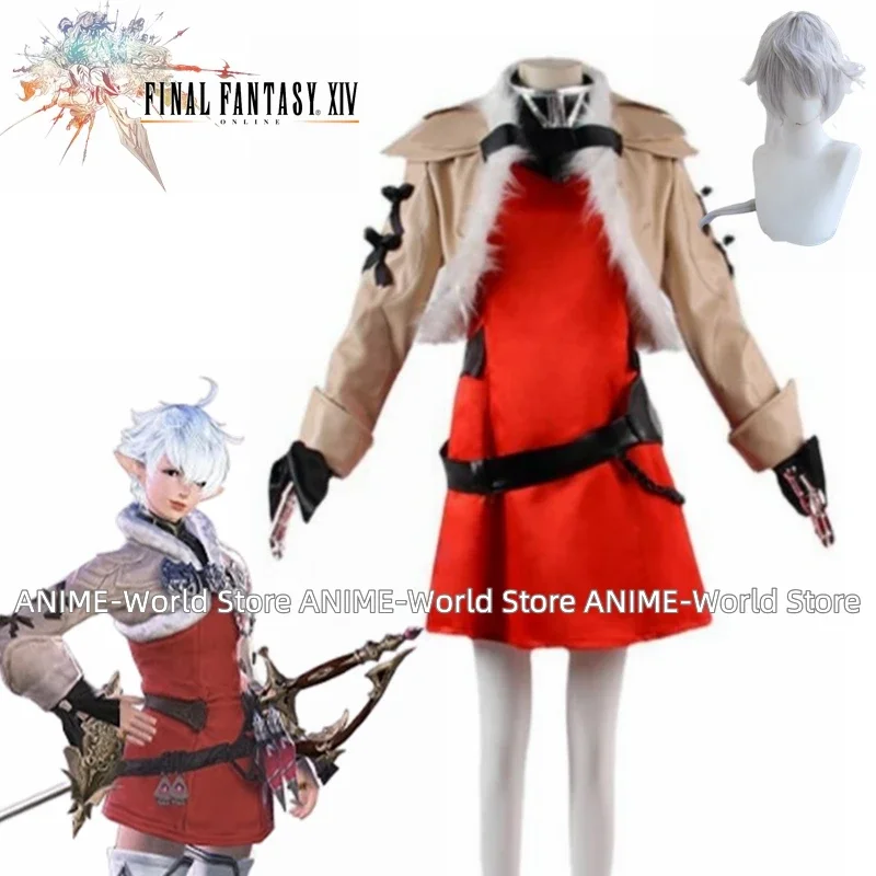 

Game Final Fantasy XIV:A Realm Reborn FF14 Alisaie Leveilleur Cosplay Costume Wig Anime Elezen Hallowen Adult Man Woman Suit