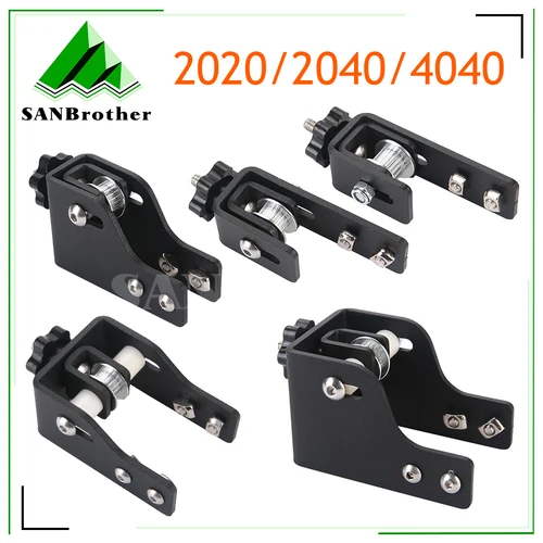 Tensor de estiramiento de correa síncrona para impresora 3D Ender 3, piezas de impresora 3D DIY, 2040, 4040, eje Y, perfil de ranura en V, eje X 2020