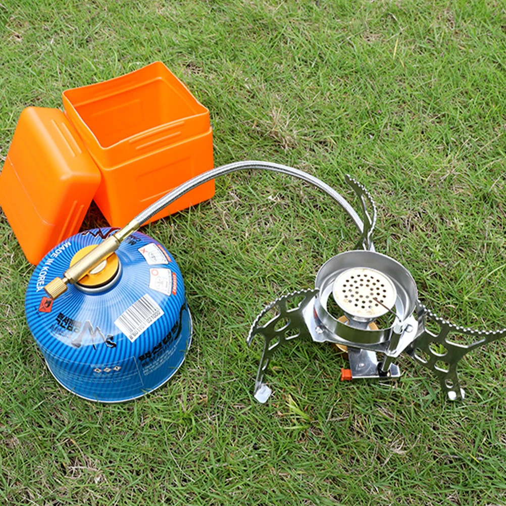 

Windproof Stove Camping Cookware Outdoor Burner Bike Compact Stainless Steel