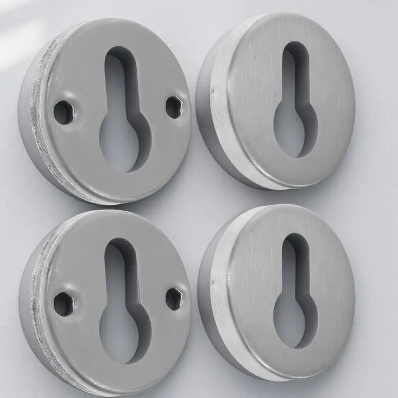 

Stainless Steel Keyhole Escutcheons Silver Door Lock Protection Cover Rust Rainproof Shield For Door Accessories Hardware