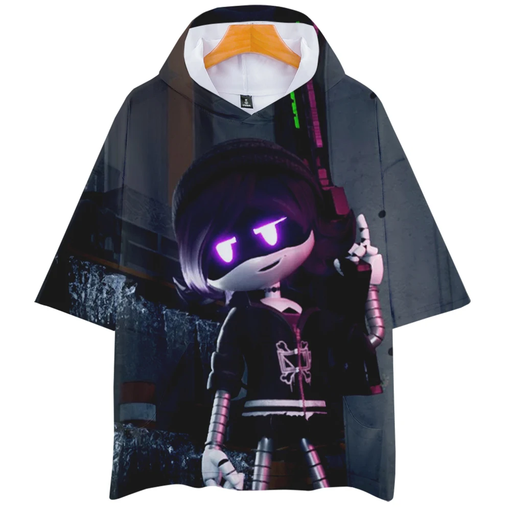 3D  Murder Drones Hooded Tshirt Summer Tops Casual Short Sleeves Cosplay Hoodie Hip Hop Top Unique Clothes Tv Show T-shirts