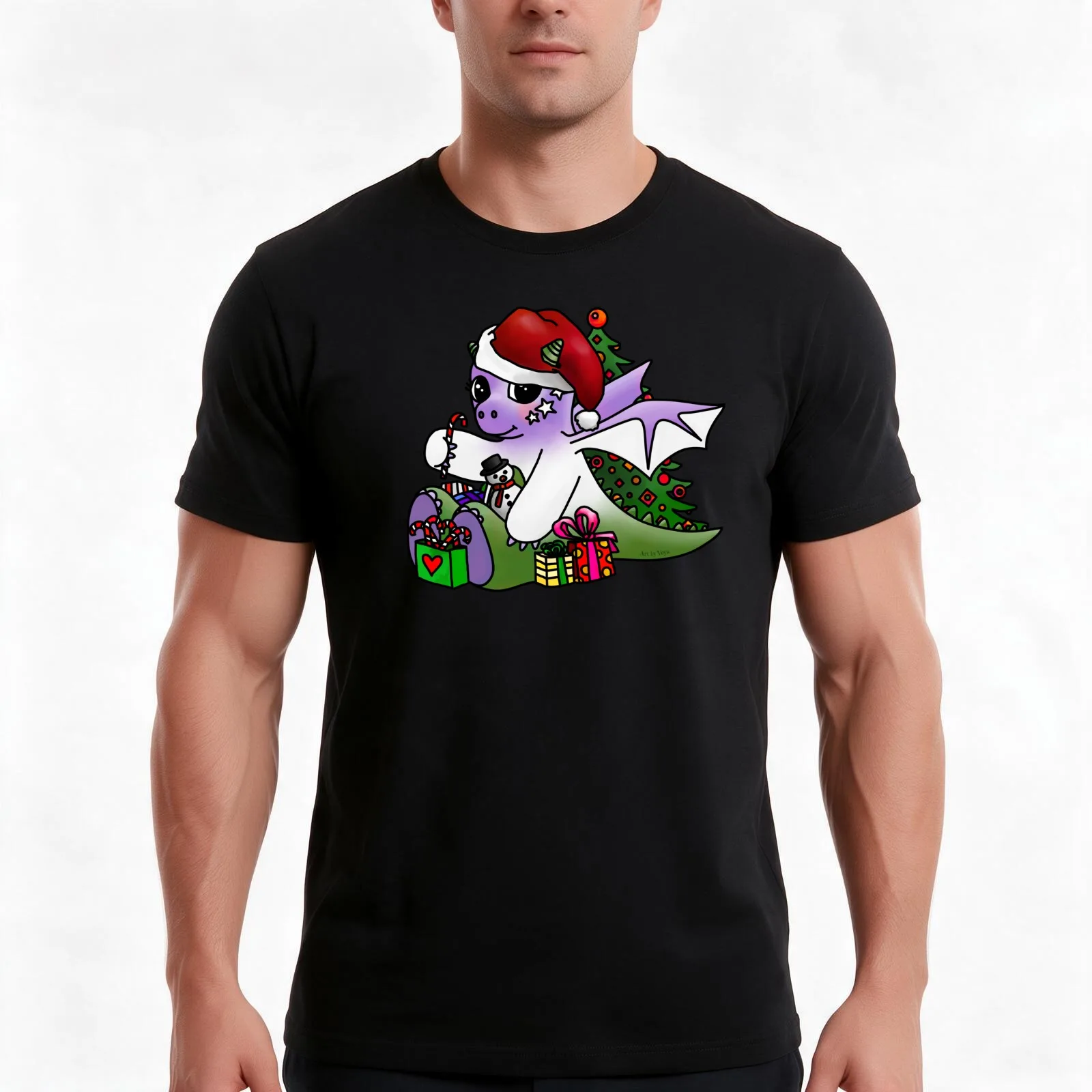 Merry Genderqueer Christmas! T-Shirt, Summer Casual Cotton Tee, Oversized Streetwear Tops, Vintage Graphic Print, 100% Cotton