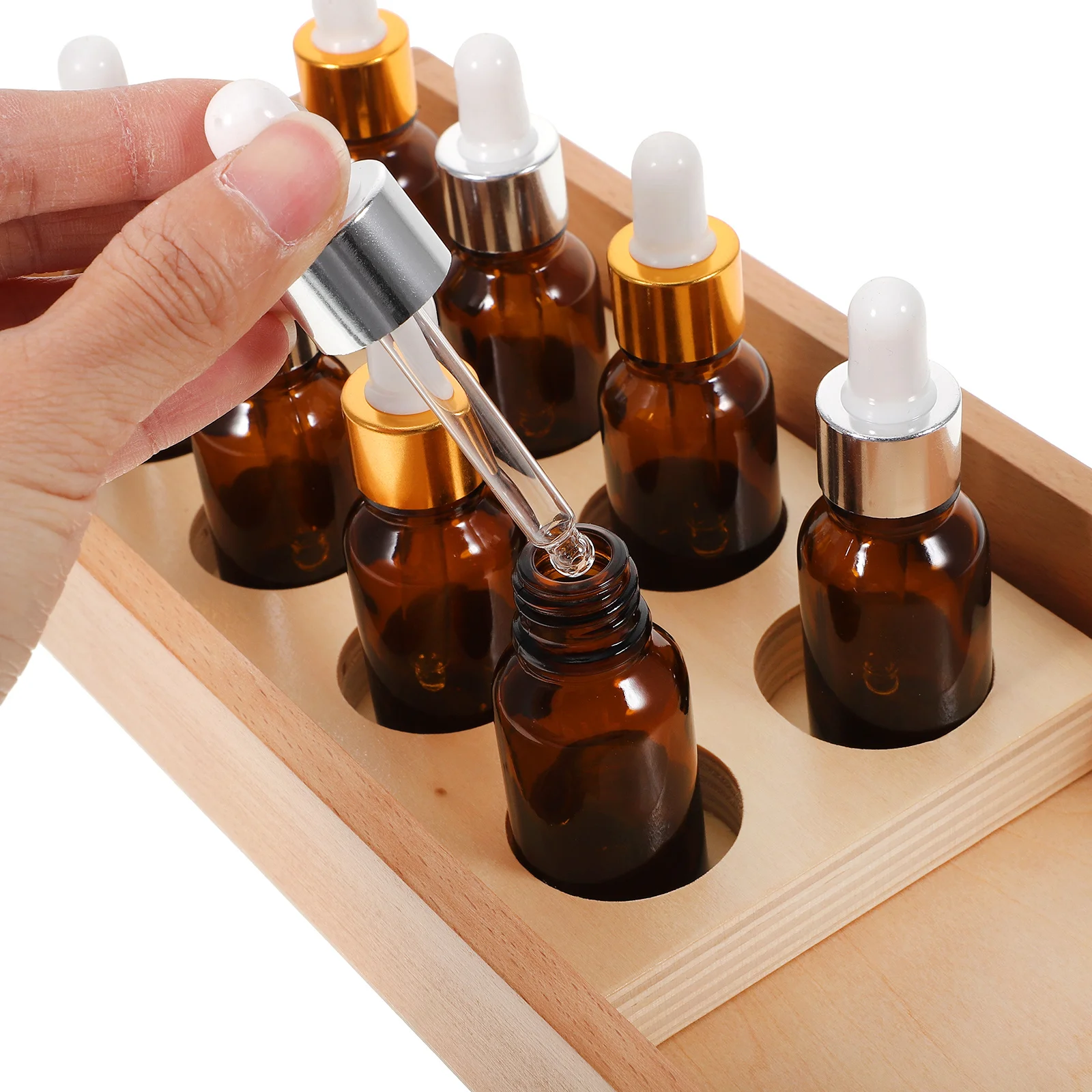 

1 Set Wooden Sensory Box Taste Sense Bottle For Toddlers Kids Educational Learning Motor Skills Development Sturdy Children