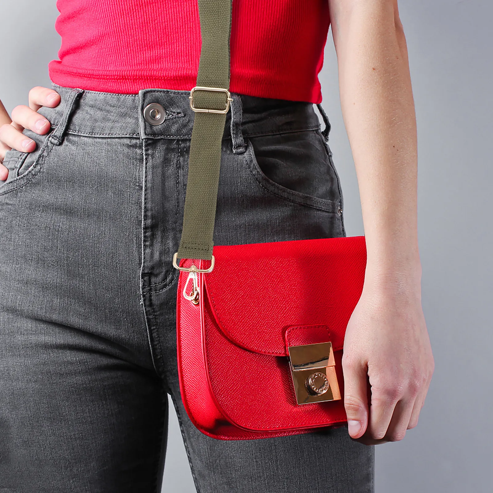 2Pcs Nylon Camera Shoulder Straps Wide Adjustable Detachable Replacement Strap for Crossbody Purse Handbag Bag Straps
