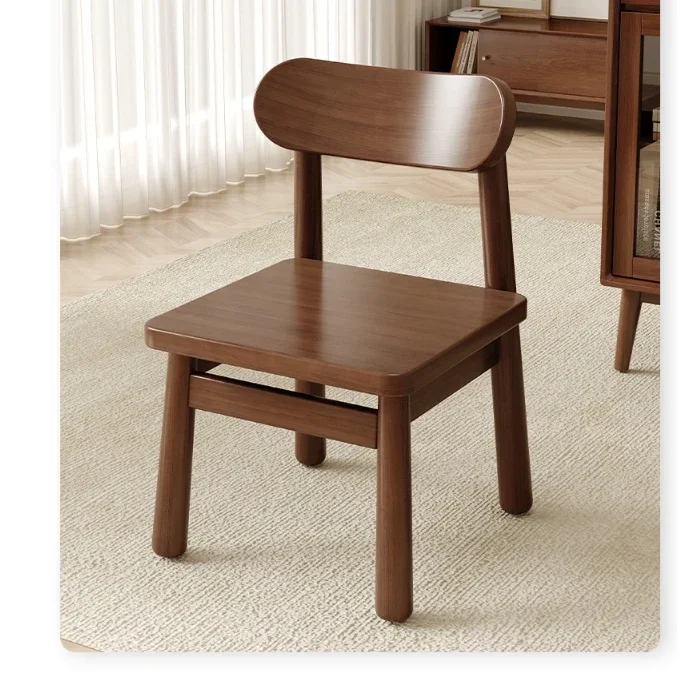 

Small stool household solid wood small chair living room backrest chair simple modern soft bag bench stool door