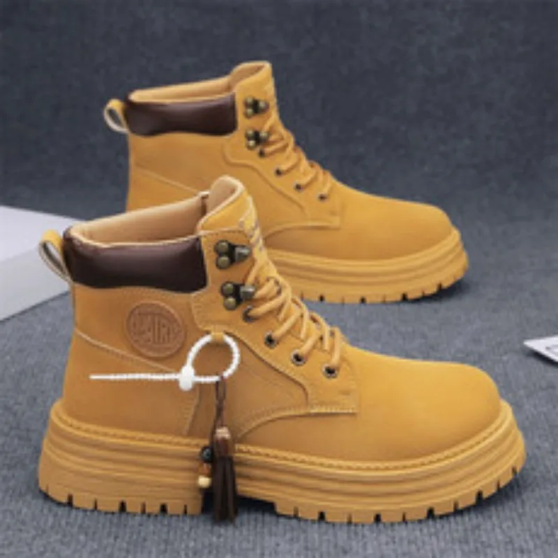 

New Winter Men's Fashionable and Trendy Shoes with Added Fleece and Thickening, Warm Cotton Shoes and Outdoor Shoes