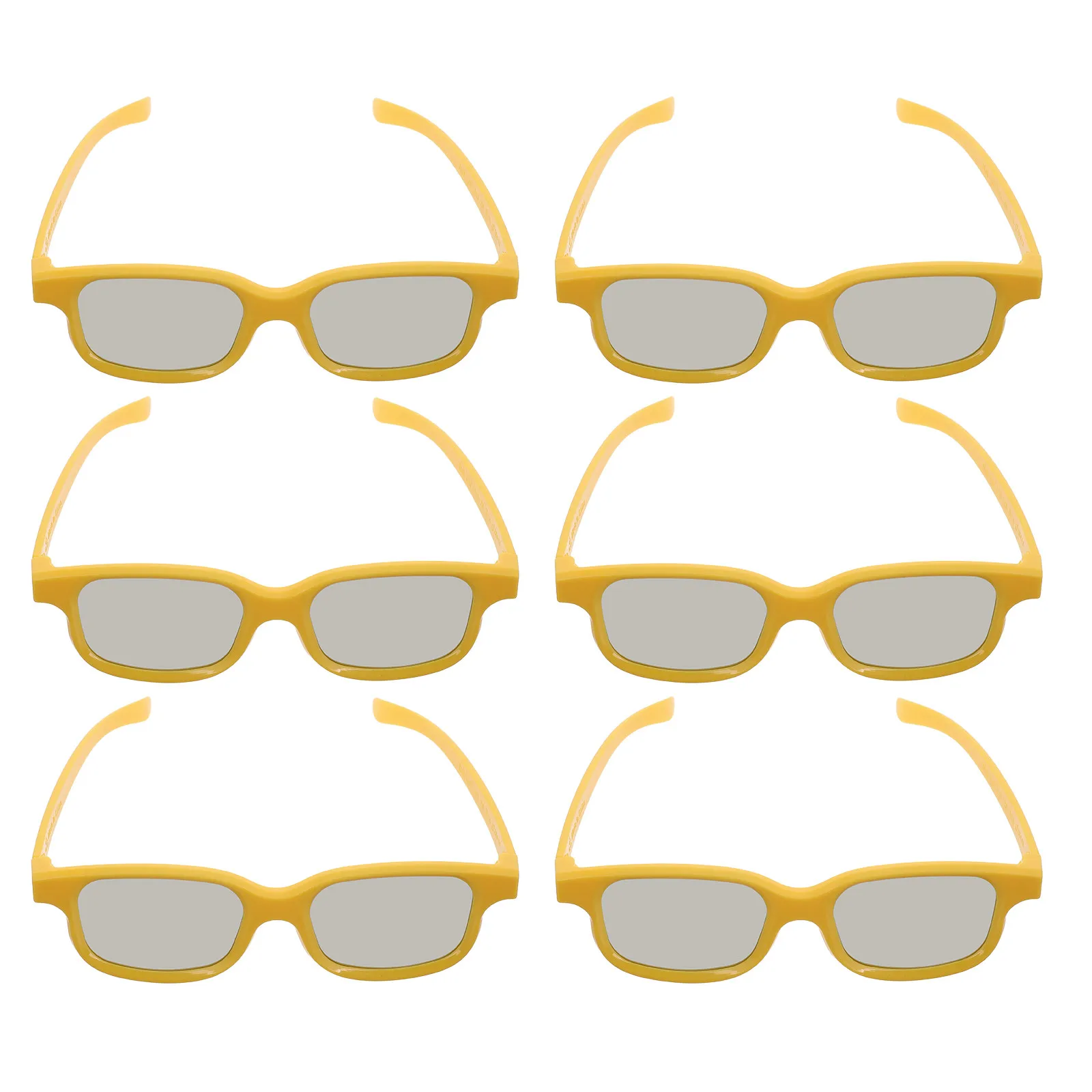 

6Pcs Kids 3D Glasses Plastic Lightweight Theater Movie Viewing Glasses Cinema Eyewear Portable for Gaming Computer Screens