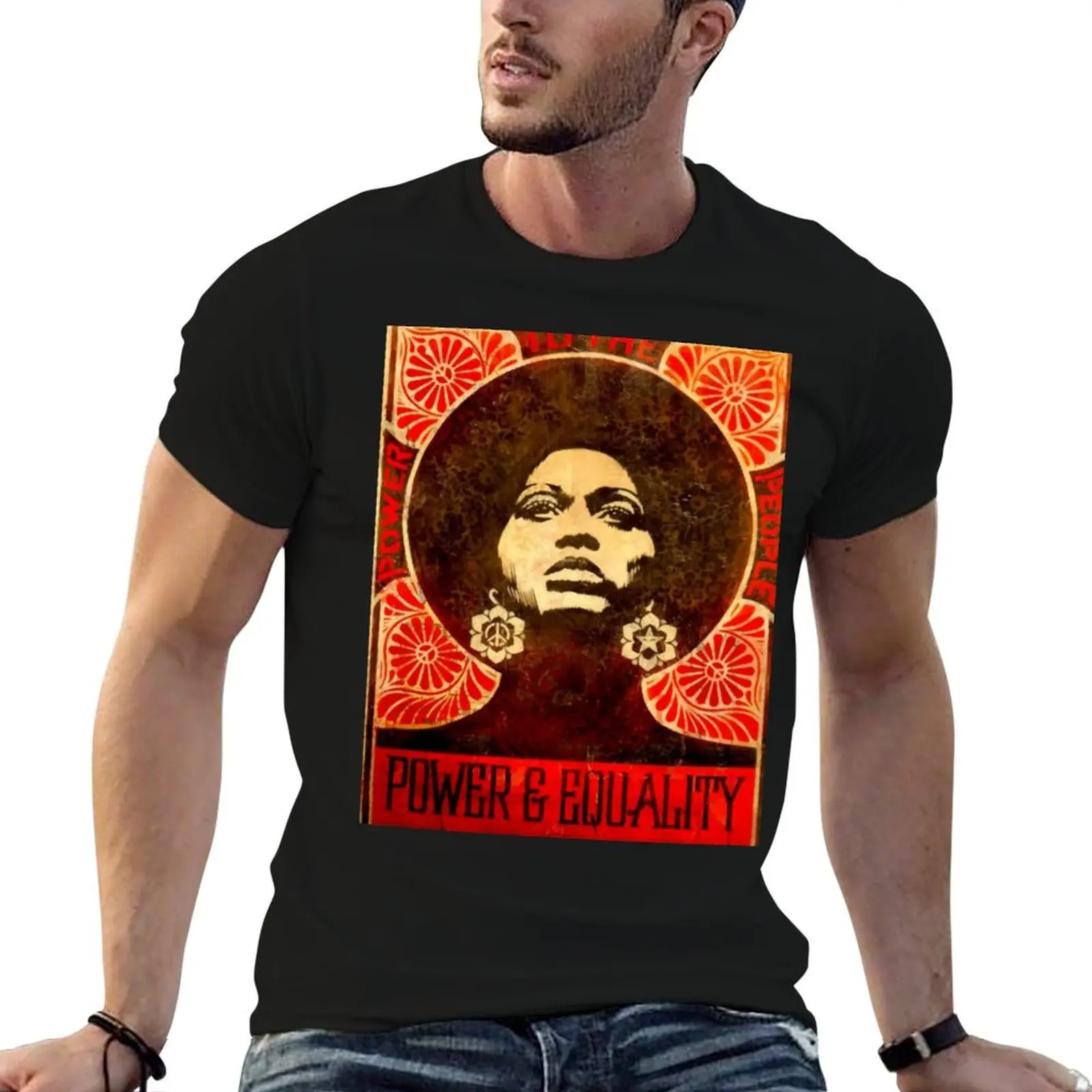 

Angela Davis poster 1971 T-Shirt man t shirt luxury man t shirt designer funny t shirts cotton T-shirt
