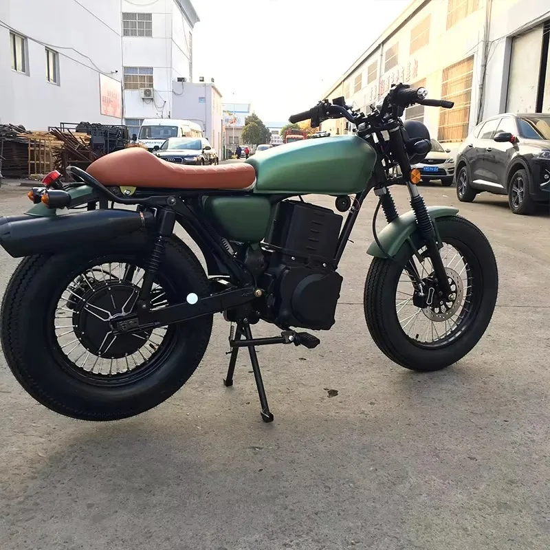 Pengontrol Kecepatan Sepeda Motor Listrik Bertenaga Gaya Baru 2025 Cafe Racer Sepeda Motor Offroad