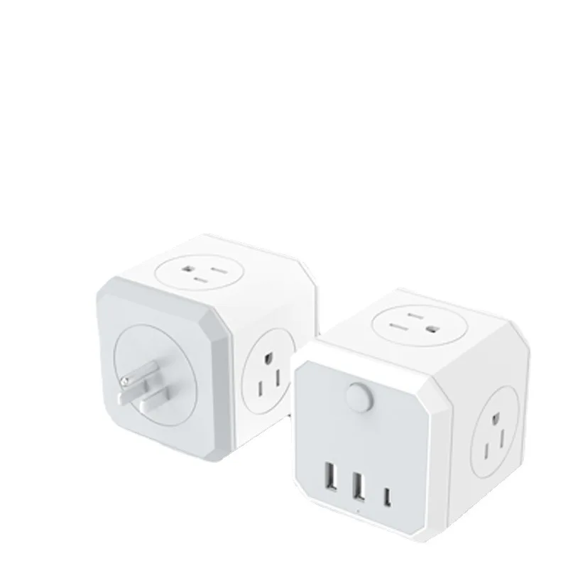 

Household creative Rubik's Cube three-dimensional socket, plug-in board, multi-purpose socket, patch patch board