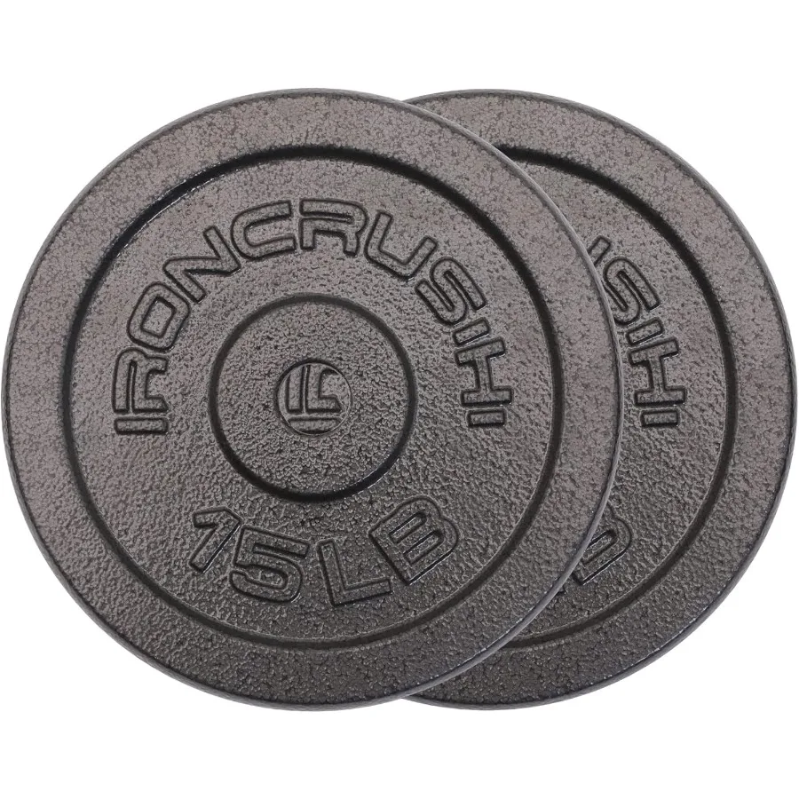 ألواح وزن من الحديد الزهر القياسية مقاس 1 بوصة مع لمسة نهائية متفوقة من هامرتون لتعزيز قبضة ومتانة متوفرة في را واسعة