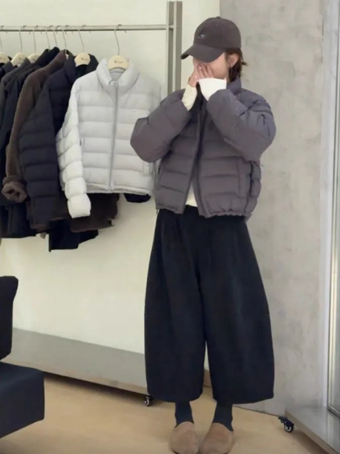 فضفاض السراويل واسعة الساق عارضة الكورية Sle تنوعا تصميم بسيط شتاء جديد وصول المرأة Faion East Gate Market #4