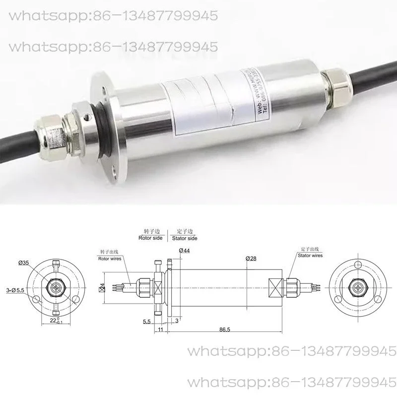 Waterproof Slip Ring Outdoor Waterwheel Ferris Wheel Lighting Rotary Electrical Connector