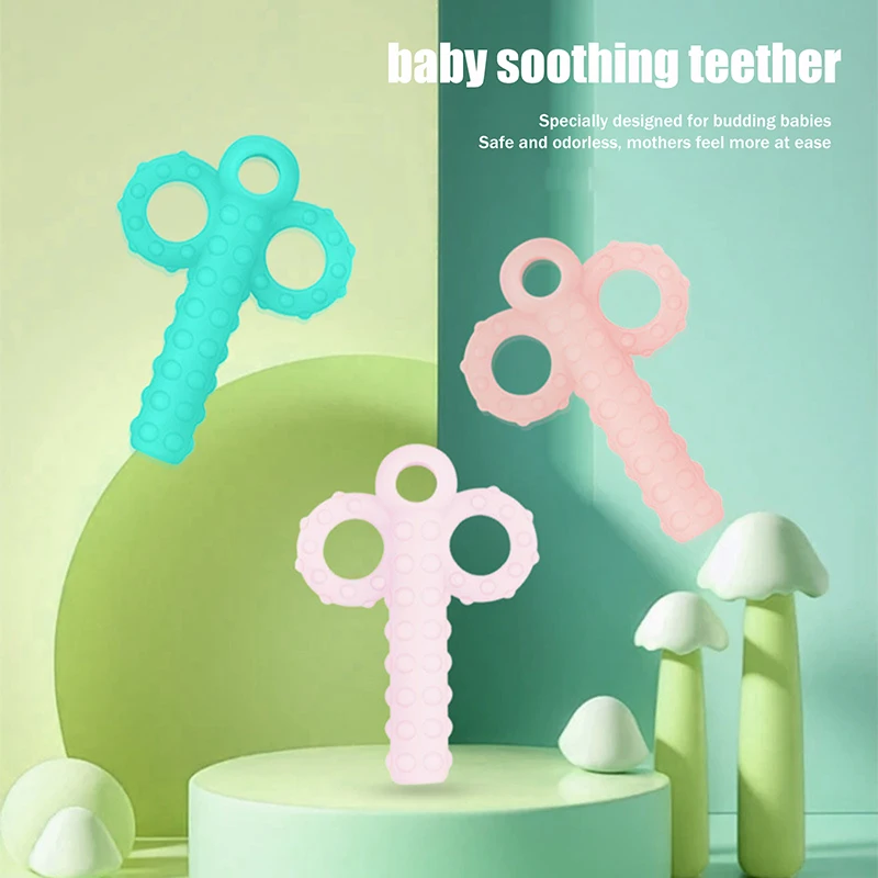 أطفال الكلام العلاج الأسنان مدلك الطفل مضغ أنبوب تلميح الأطفال للتحدث عن طريق الفم إعادة تأهيل العضلات قطار الحديث سيليكون أداة