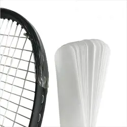 Transparent Racket Head Sticker Scratch Prevent Reduce Friction Tennis Racket Protection Tape Frame Guard 37cm