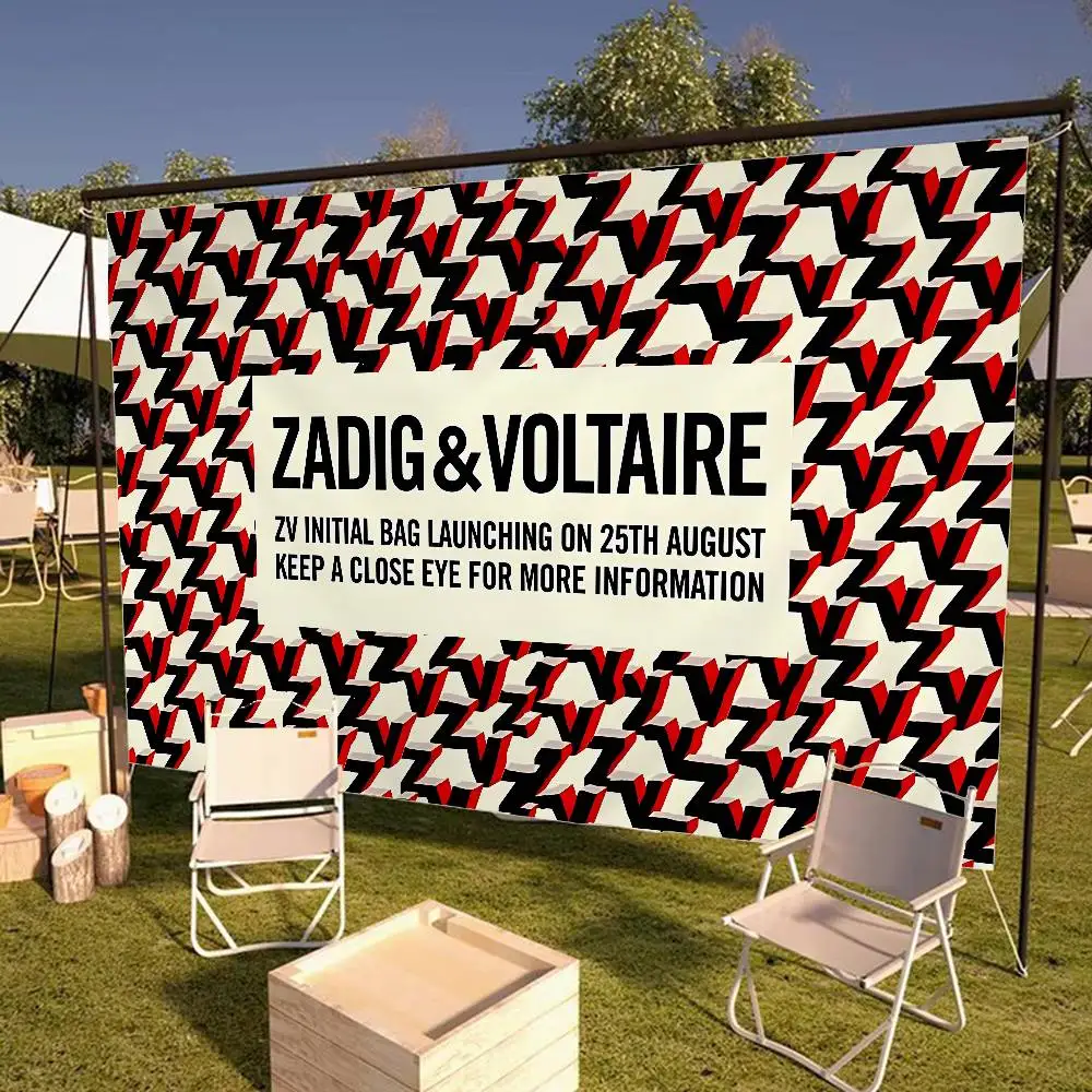 Fashion Z-Zadig And V-Voltaire Retro Flags Multiple Choice Living Studio Booth Interior Decoration Banner