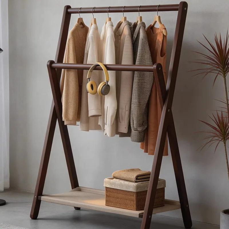 Portable Entrance Clothes Rack Minimalist Place Saving Garment Floor Bedroom Clothes Rack Aesthetic Boutique Home Furniture