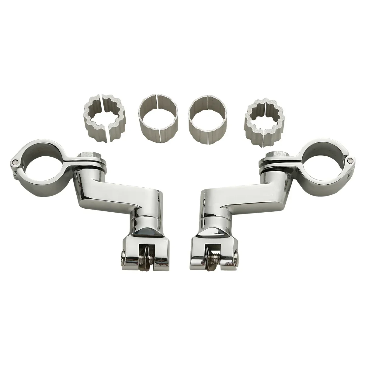 Motorcycle Acsessories 22mm 35mm Universal Front Foot Pegs Clamps For Harley Yamaha Kawasaki Honda Gold Wing GL1800 2001-2017