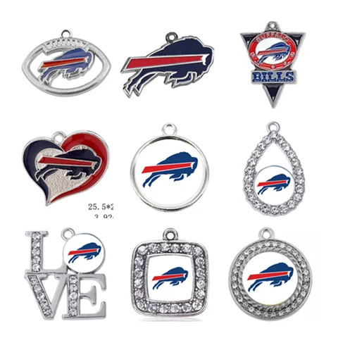 Customized Design Football Rugby Buffalo City Sport Dangle Charms For DIY Bracelet Necklace Earring Jewelry Making 20pcs/lot