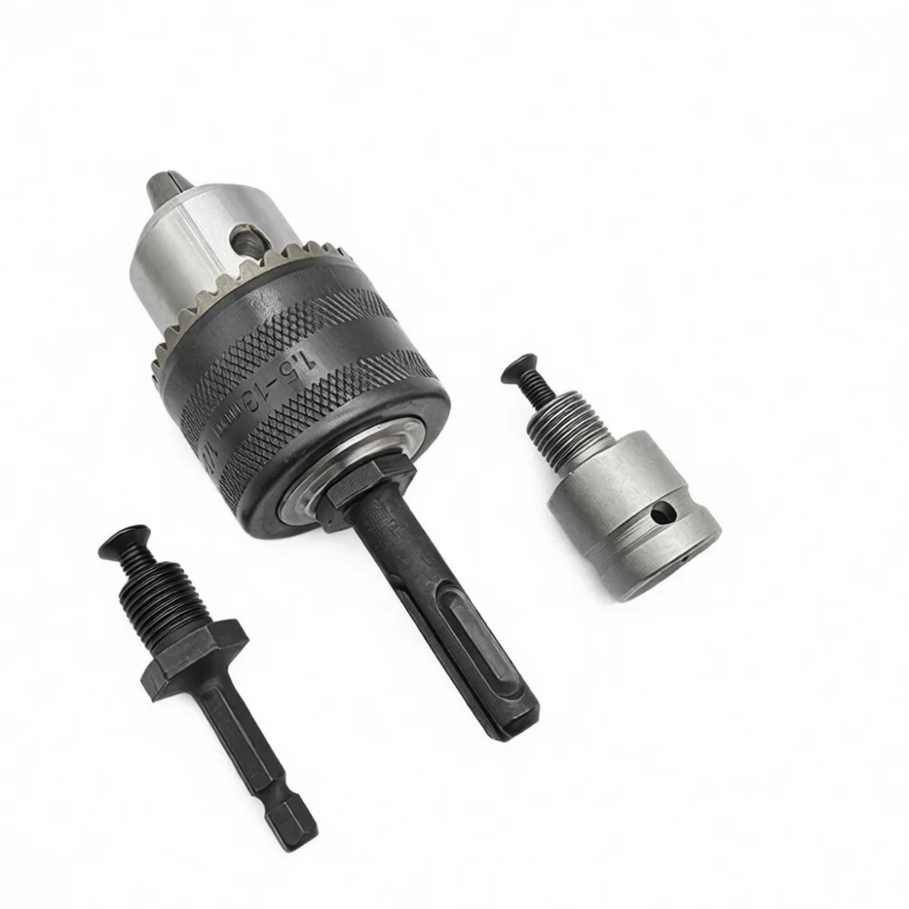 1 5 13mm Drill Chuck Adapter Converter Set For Electric Impact Wrench Hammer Practical Alloy Clamping Tool DIY Home Repair