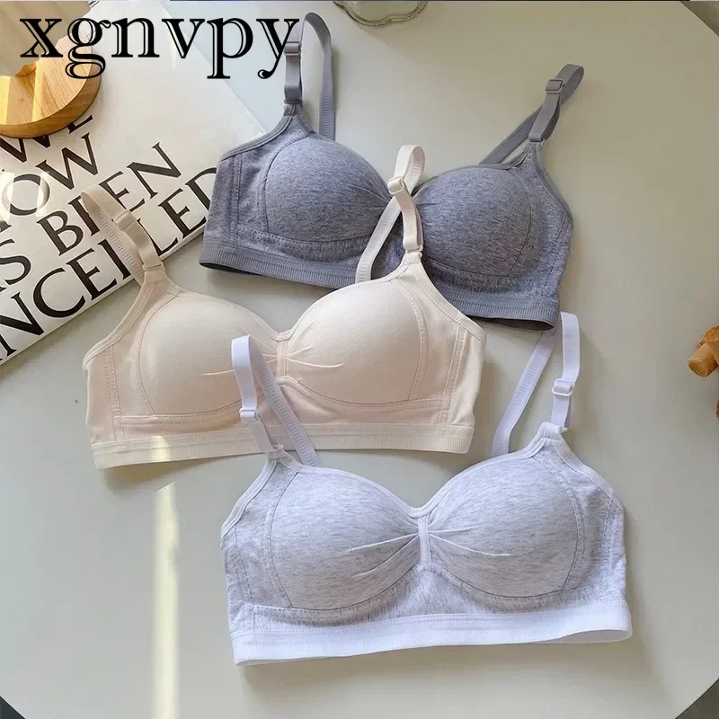 xgnvpy Small Chest Pull Up To Show A Large Piece of Retraction Breast Anti-sag Non-underwire Girl's Seamless Underwear