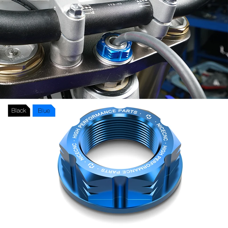 

For Yamaha YZ125 YZ250 2006-2021 YZ250F YZ450F 2006-2009 Motorcycle Steering Stem Nut WR250F WR450F YZ125X YZ250X WR250FX