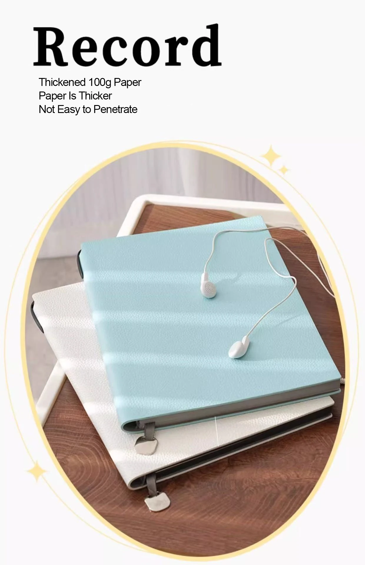 1PCS Notebook A5 Kunstleder Business Notebook Set Verdickte Weiche Leder Oberfläche Schreibwaren – Detail 2