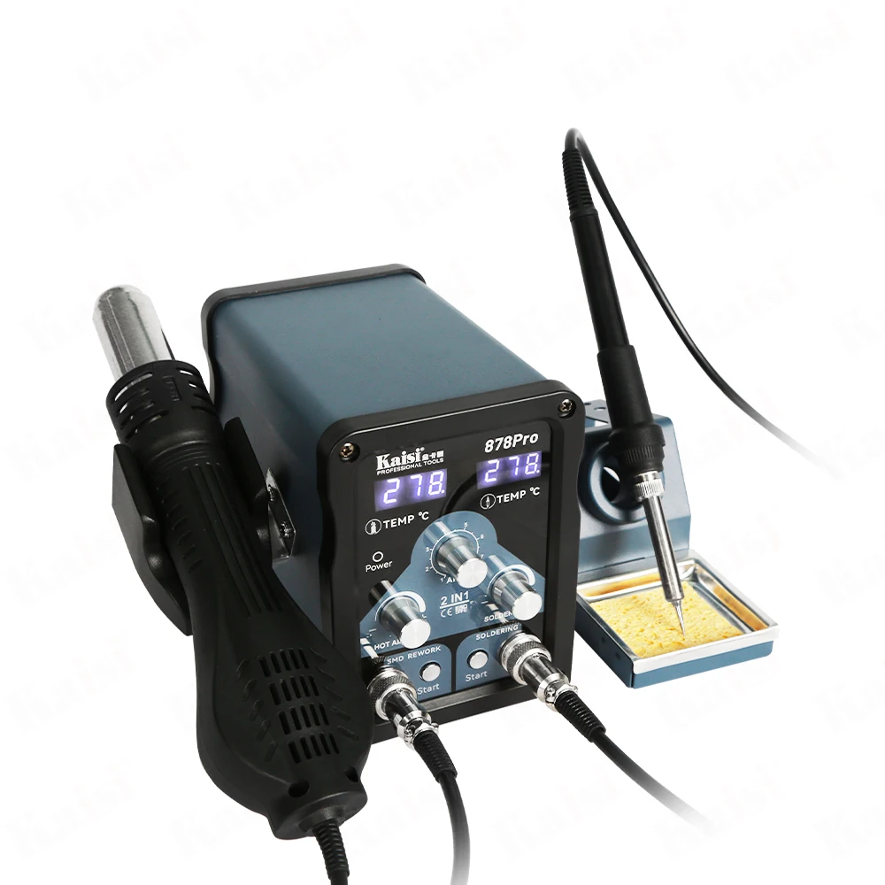 Kaisi 878pro 2in1 Soldering Station And Air Gun Desoldering For Mobile Phone Motherboard Repair Tool