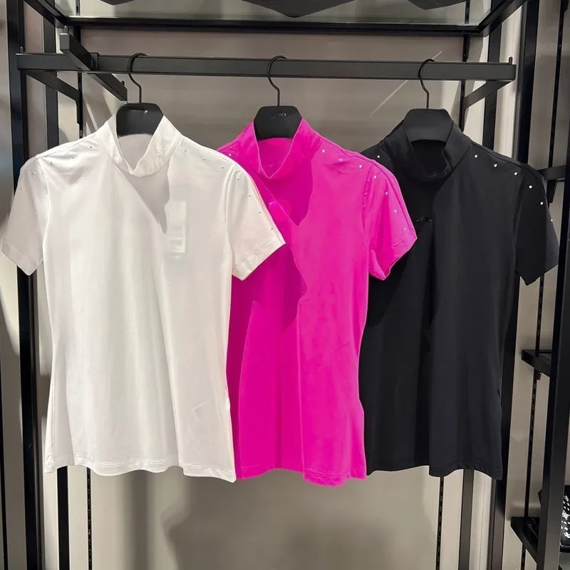 

New Summer Collection: Women's Golf Casual Short-Sleeve T-Shirt—Fitted, Breathable, Quick-Dry, and Moisture-Wicking