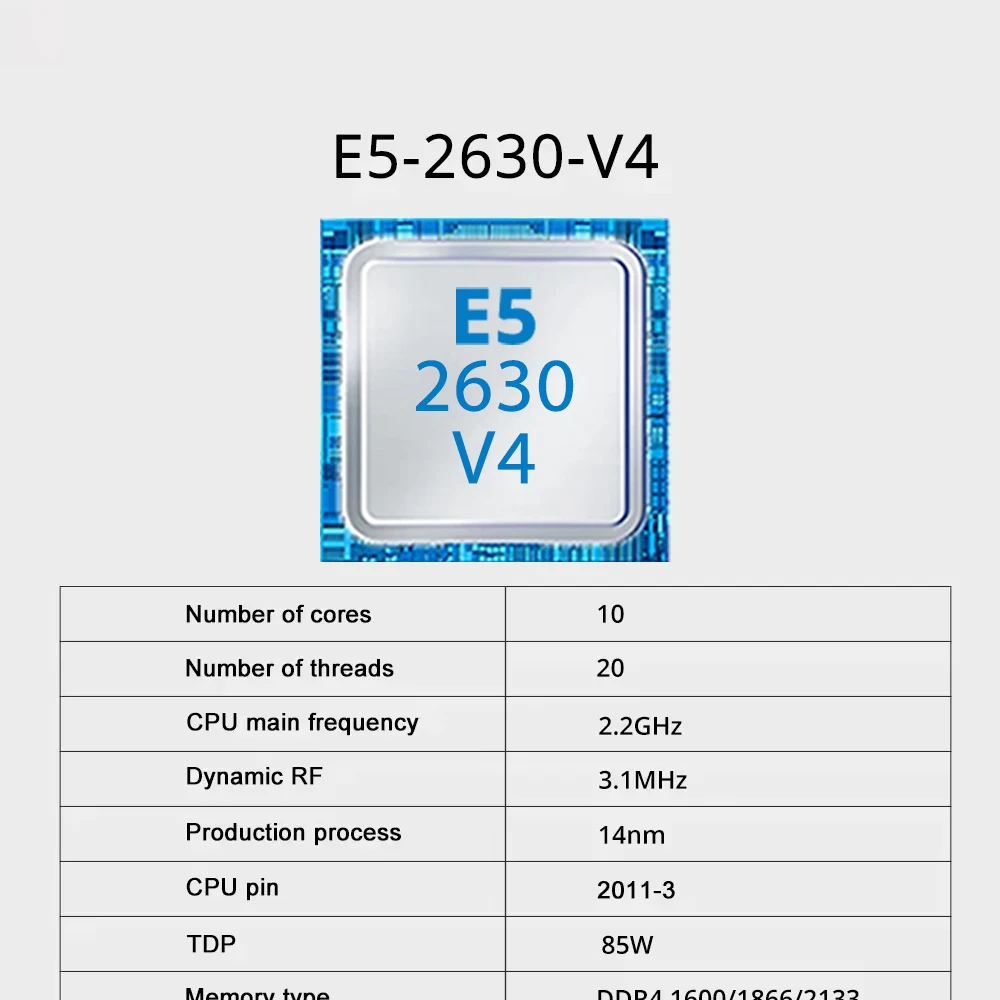 X99 Motherboard Set SOYO With LGA2011-3 Xeon E5 2630 V4 CPU DDR4 16GBx1 2133MHz RAM NVME M.2 SATA Computer Accessories image 5