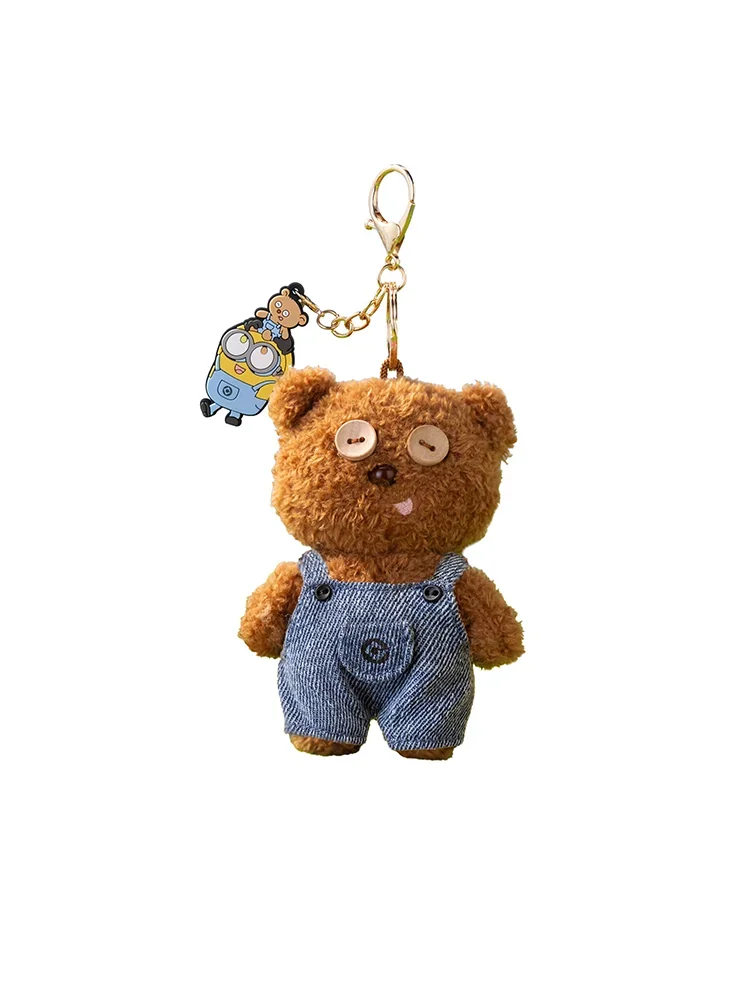 Miniso Minion Strap Pants TIM Bear Keychain Pendant Accessories Children\'s Fun Anime Fashion Cute Bag Kawaii Anime Girl