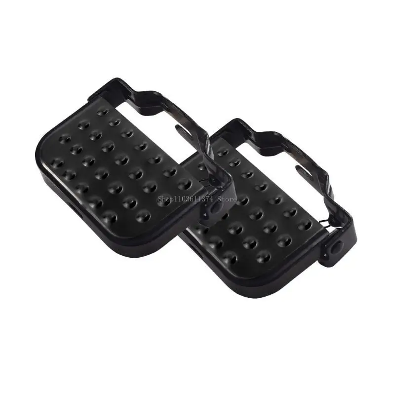 

2 Pieces Bike Foot Pegs, Bike Rear Pedals, Anti-Slip Rear Feet Pedals, BMX Pegs, Universal Steel Folding Bike Foot Pegs