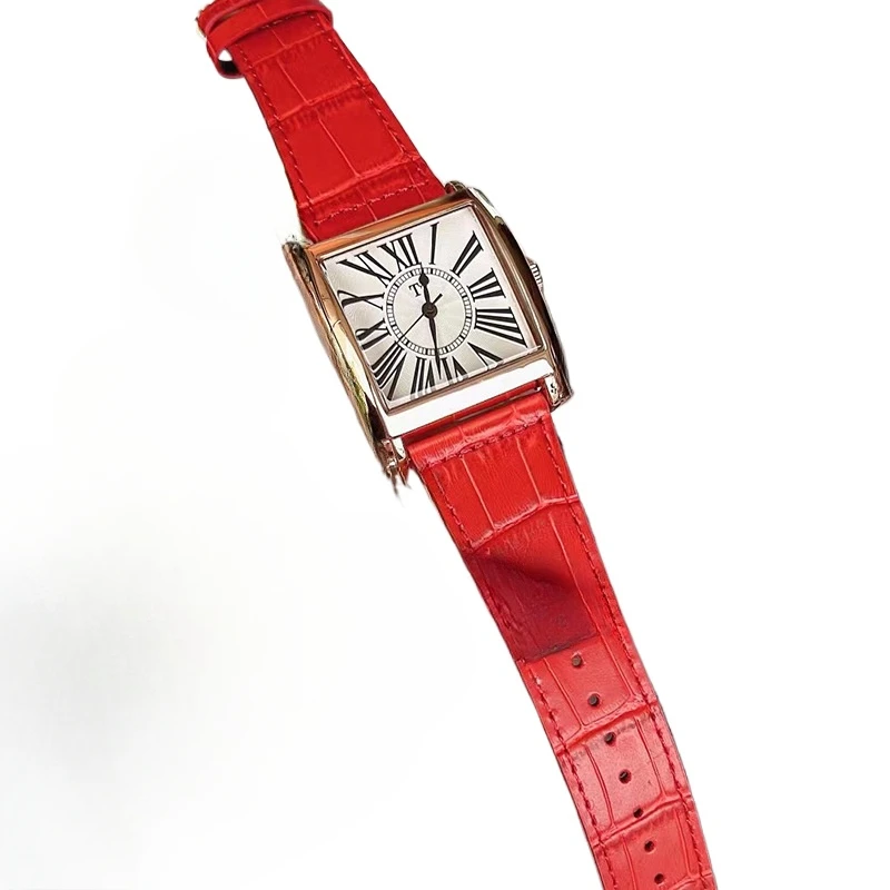 2025 New Vintage Roman Small Square Quartz Watch Student Trend Fashion Automatic Waterproof Ladies Watch Luxury