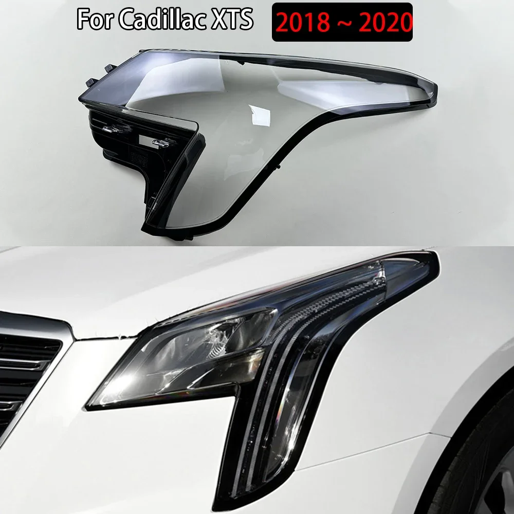 

For Cadillac XTS 2018 2019 2020 Transparent Lampshade Headlamp Cover Lamp Shade Headlight Shell Lens Plexiglass