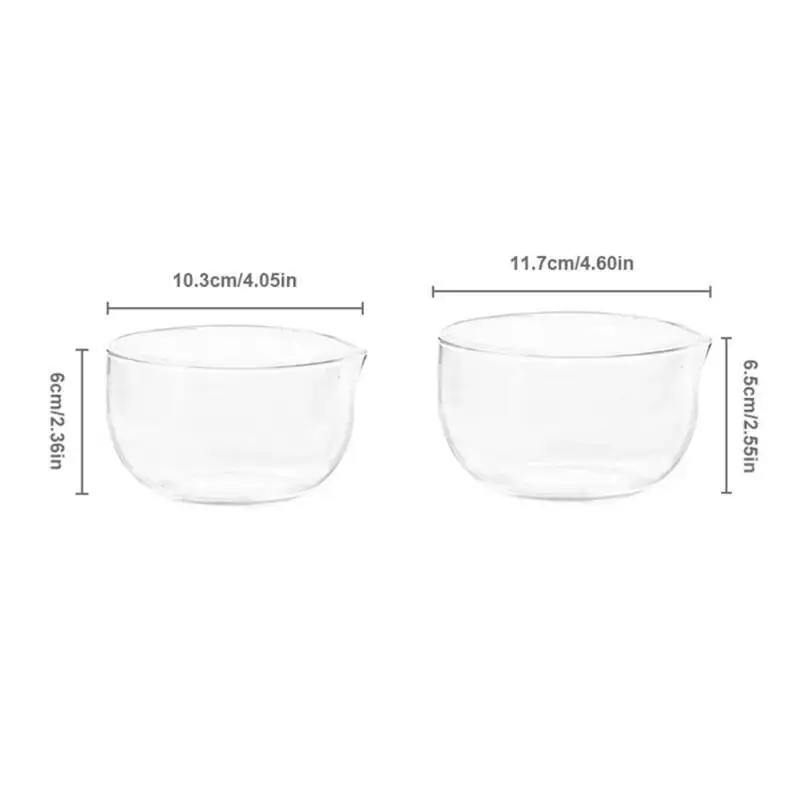 وعاء زجاجي ياباني، كوب قهوة بالحليب، أدوات مائدة شفافة، خبز الفاكهة، الزبادي، وعاء الخضار، وعاء سلطة مزجج مزدوج