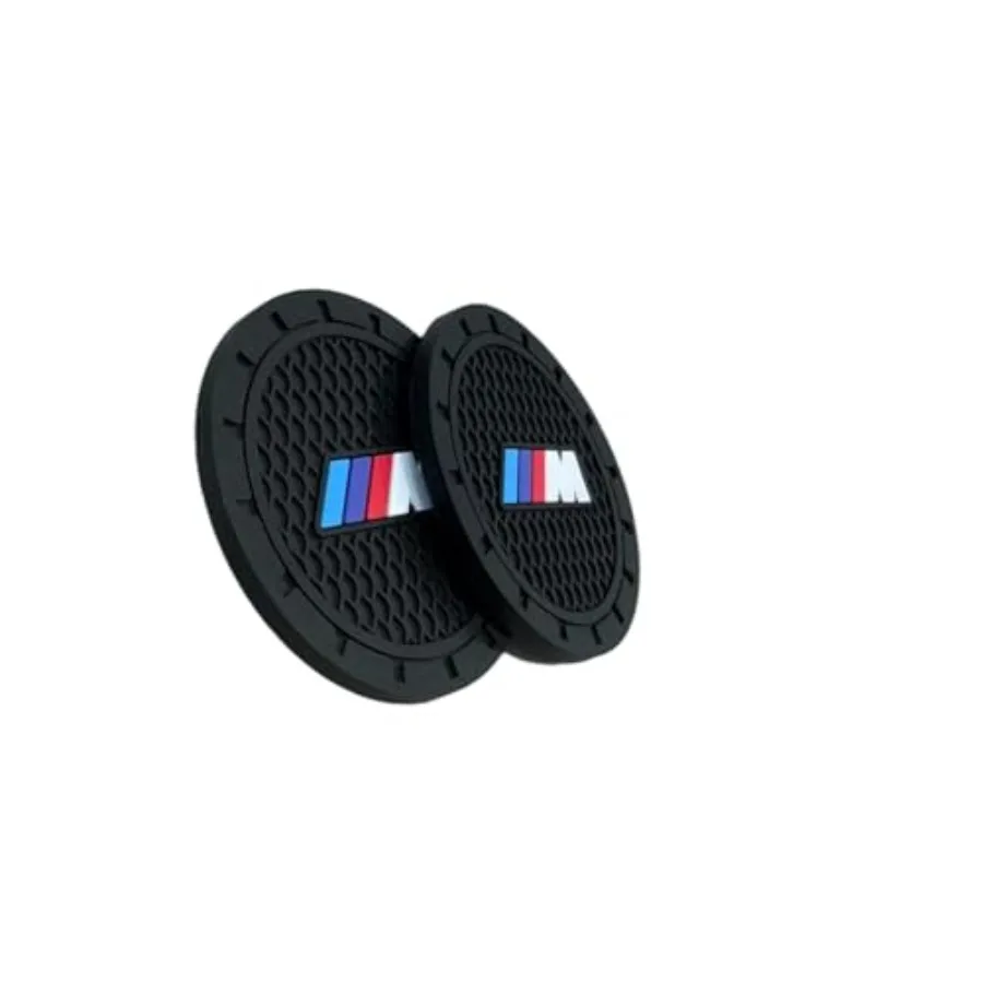 

Car Cup Holder Coasters Compatible with BMW m Series Interior Accessories, Recessed Silicone Anti Slip Cup Holder Coaster Inter