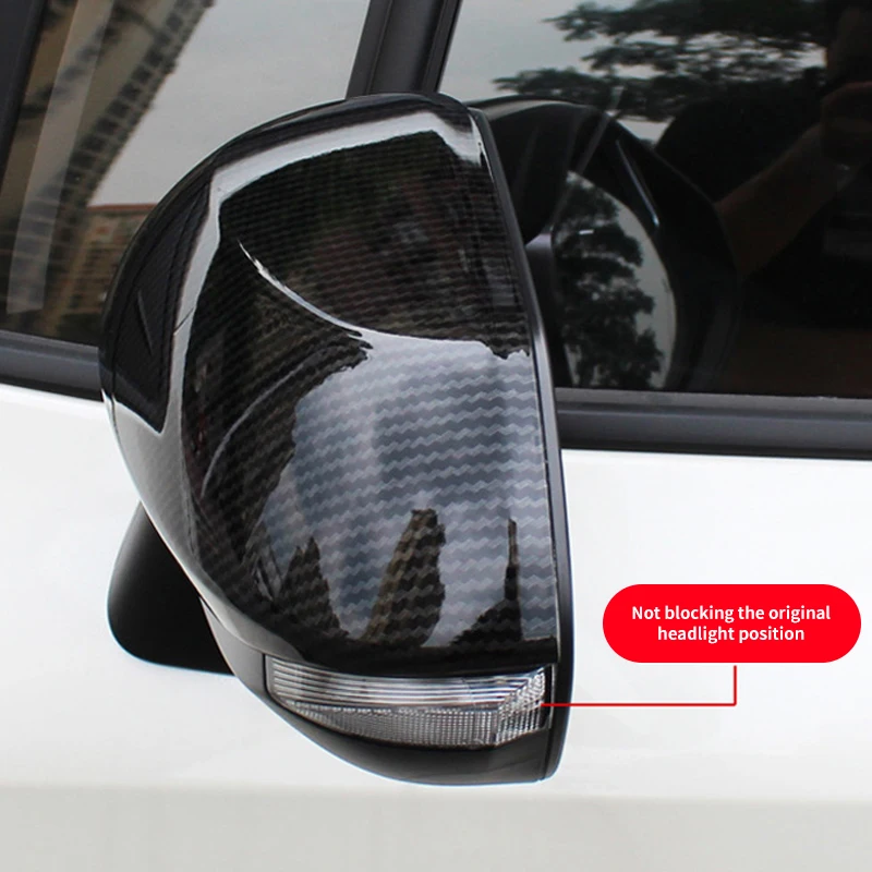 Car Rear View Side Mirror Cover Case Shell Trim For Toyota Corolla Reeling 2019 2020 2021 2022 Accessories ABS Carbon Fiber