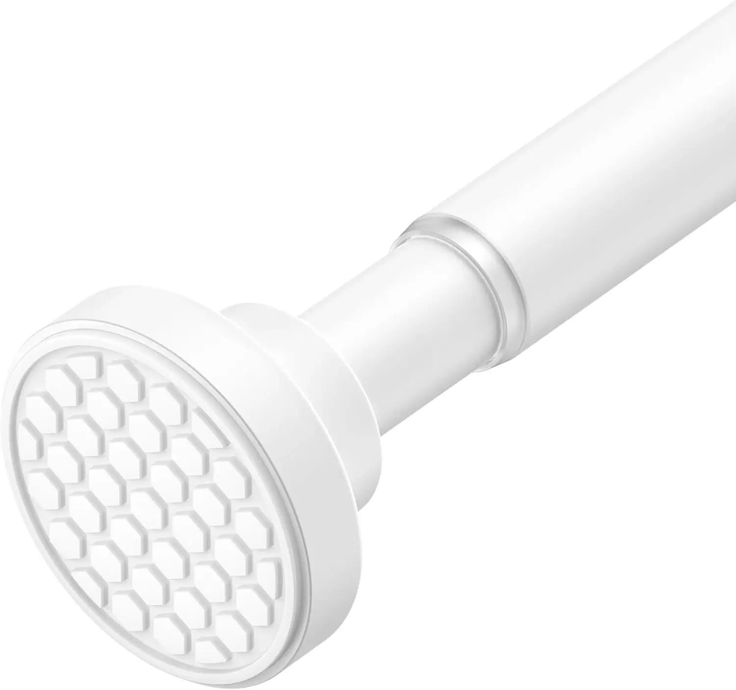 

Adjustable Tension Shower Curtain Rod, 42-74 Inch No Drill Anti-Slip Stainless Steel for Bathroom