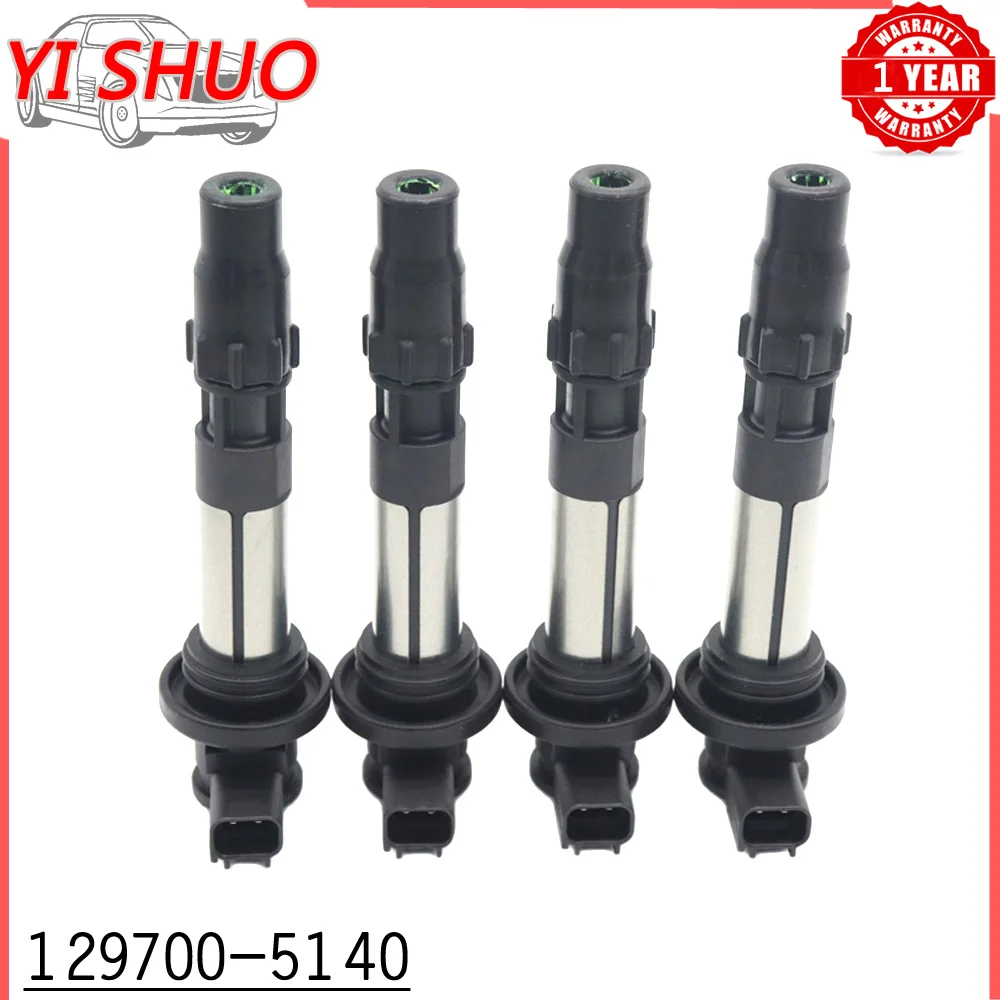 

4PC CAR New Ignition Coil 129700-5140 For Suzuki Motorcycle GSX-R600 L1 L2 L3 L4 L5 L6 L7 L8 L9 2008-2019 33410-38H00 3341038H00