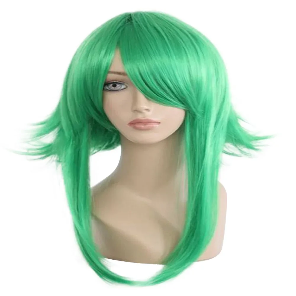 10Color VOCALOID GUMI Women’s Cosplay Wig Green Heat Resistant Synthetic Hair Medium Length Straight Costume Wigs