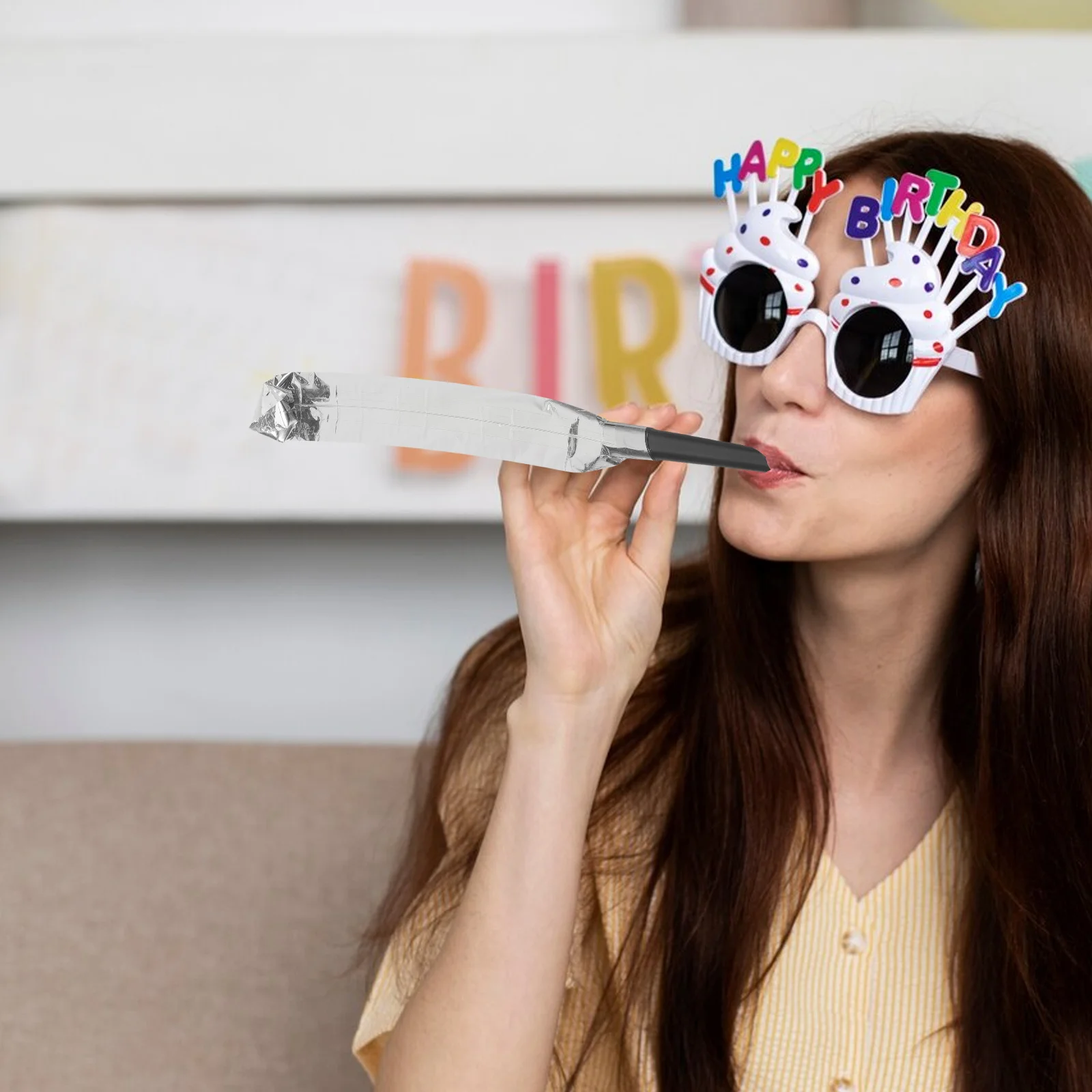 Souffleur de fête, 100 pièces, bruiteurs, conception de couleurs simples, sifflets amusants, fournitures pour cadeaux de fête