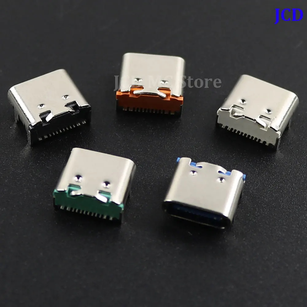 5-50Pcs USB-C 16Pin SMT Socket Adapter Connector Micro USB Type C 3.1 Female Placement SMD DIP For PCB High Current Charging