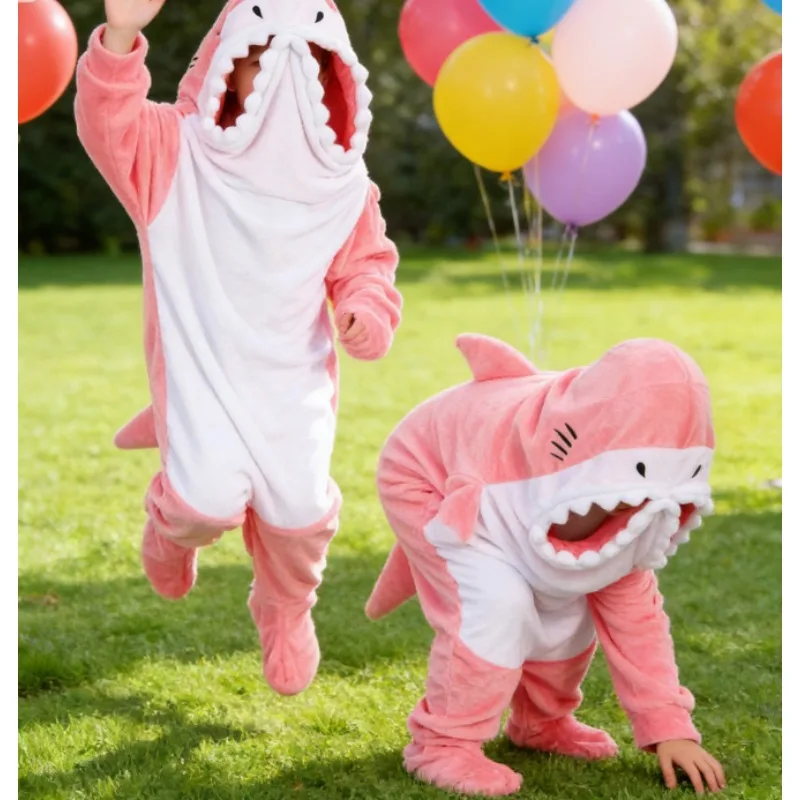 

2025 Cartoon animal Sleeping Bag Flannel Loungewear Pyjamas Outdoor Wearable Loungewear