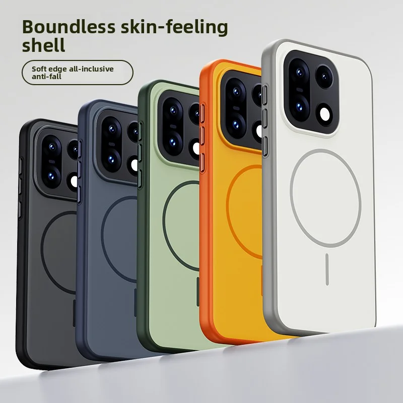 For OnePlus 15 Case Hard Silicone Skin Magnetic Wireless Charging Protective Back Cover For One Plus 15 OnePlus15 Phone Shell