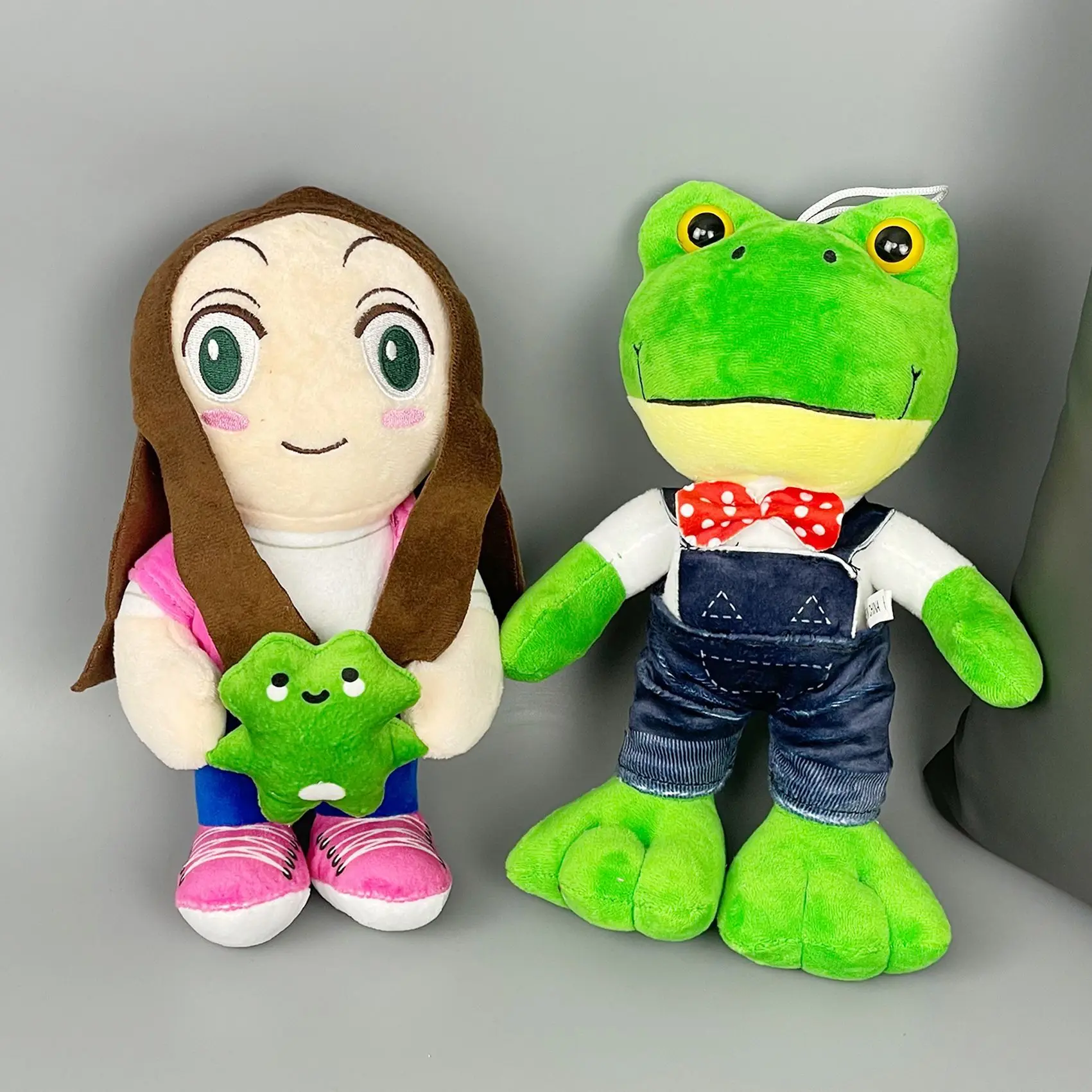 Cute Kawaii Long Leg Frog Plush Toy Cartoon Magic Expression Stuffed Animal Doll Couple Plush For Kids Birthday Gift