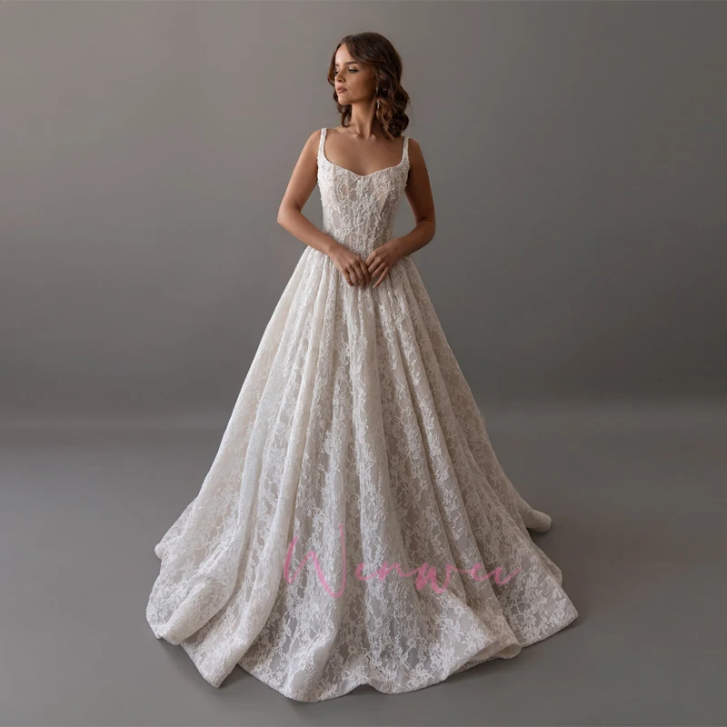 wedding dresses with chiffon Long Sleeve Sweetheart Neck Country Bridal Dre – vigocouture dec influencer 𝒪𝒟𝐸𝒮𝒮𝒜 style in navy/gold💛click Material:Genuine Leather Zipper 9