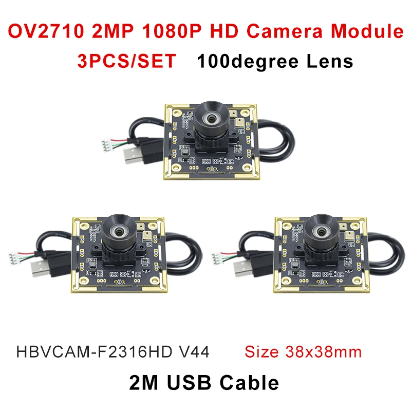 Nastopee Modulo USB Camera 720p 30fps Con Angolo 100° Per Sistemi Freccette E Riconoscimento Facciale, Cavo 2m, Plug And Play
